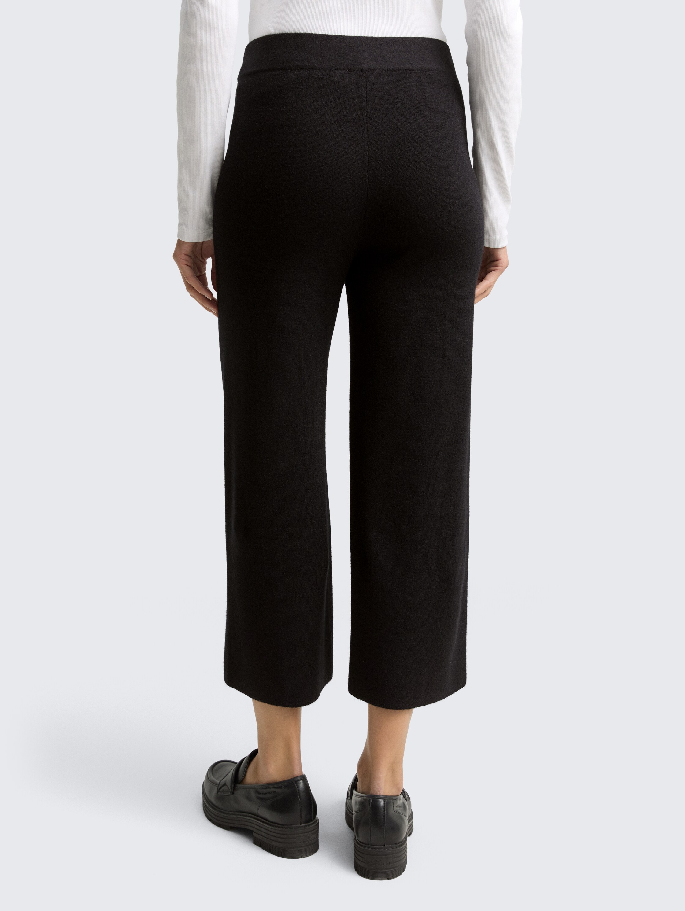 Culotte gebreide broek - deep_black_1 - 