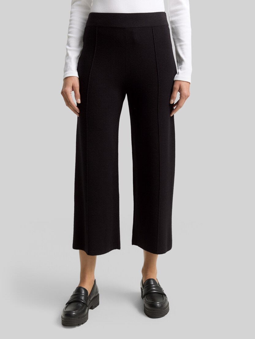 Culotte gebreide broek door Women, deep black