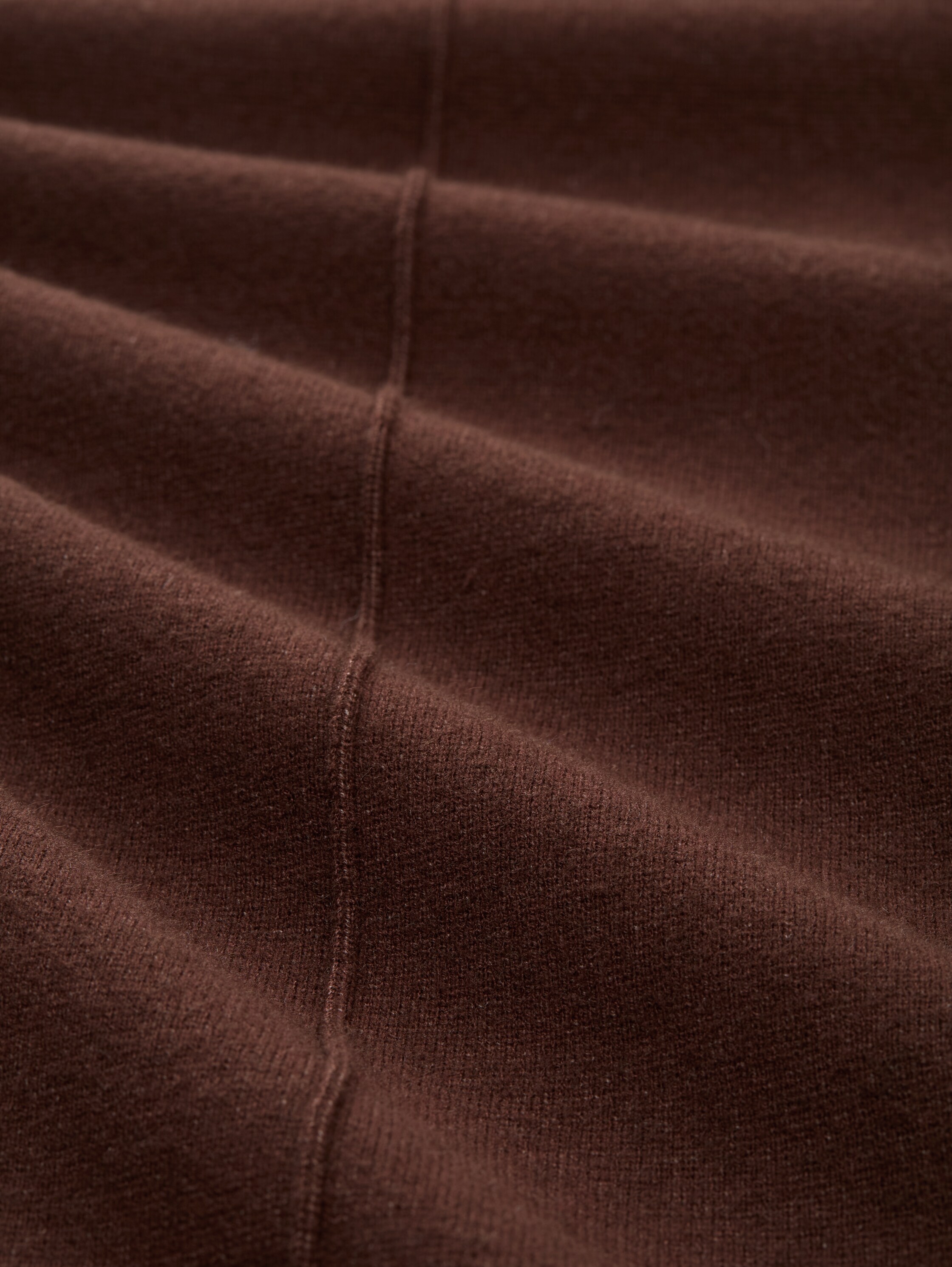 Culotte knit trousers - dark_pecan_brown_melange - 