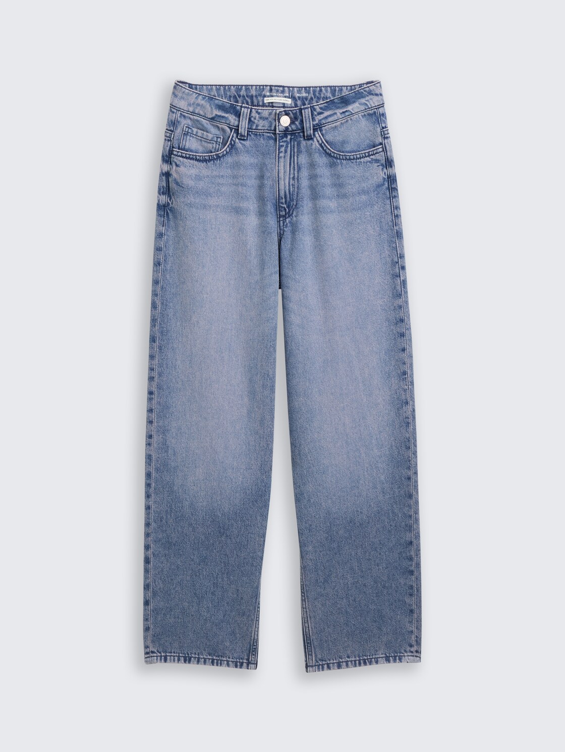Relaxed Fit Jeans - Tinted Blue Denim - Vorder-Produkt-Ansicht