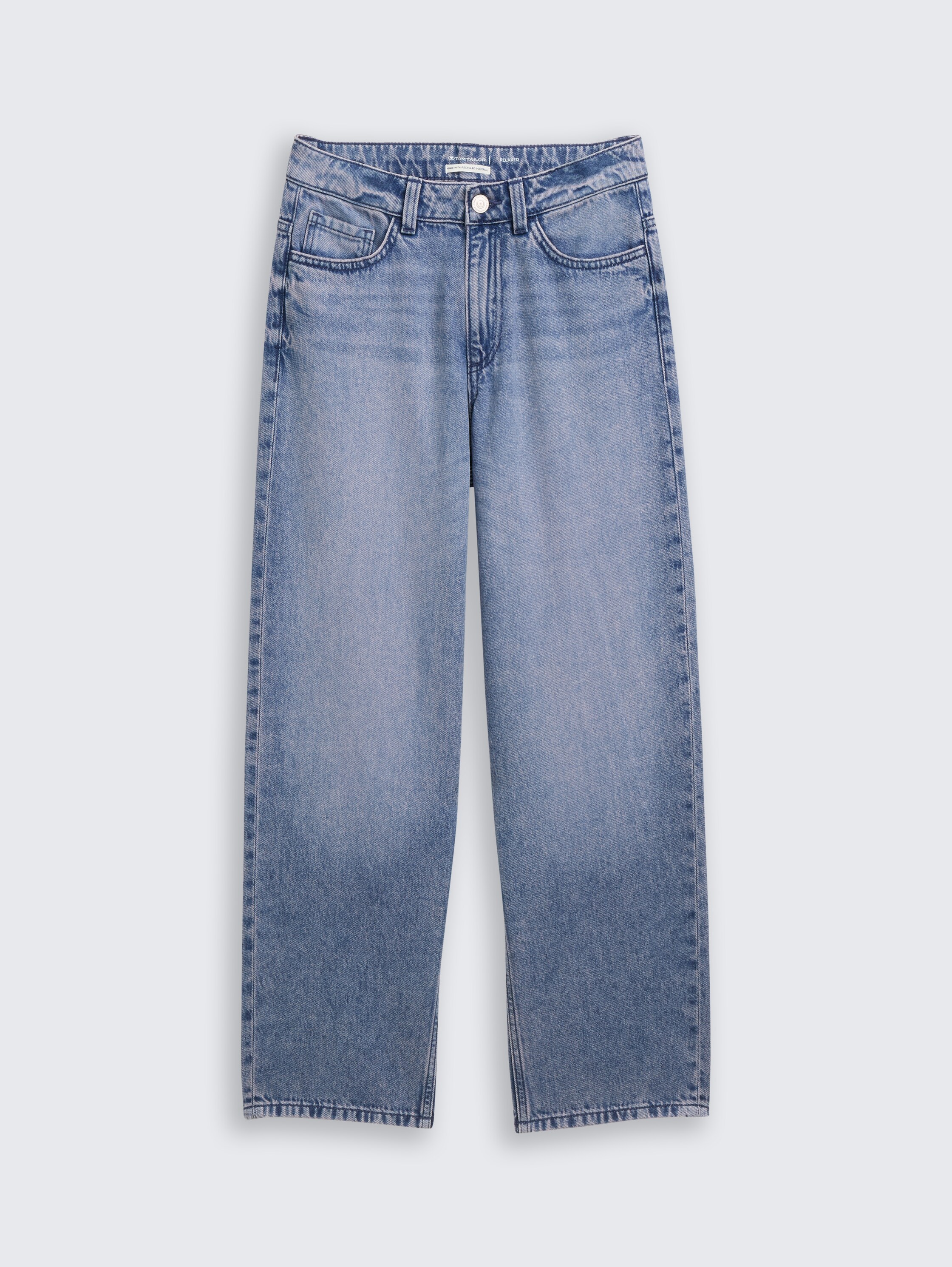 Relaxed Fit Jeans - tinted_blue_denim - 