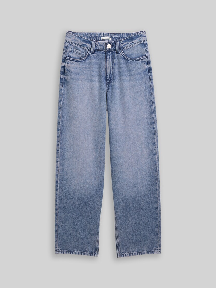 Relaxed Fit Jeans von Teen Girls, Tinted Blue Denim