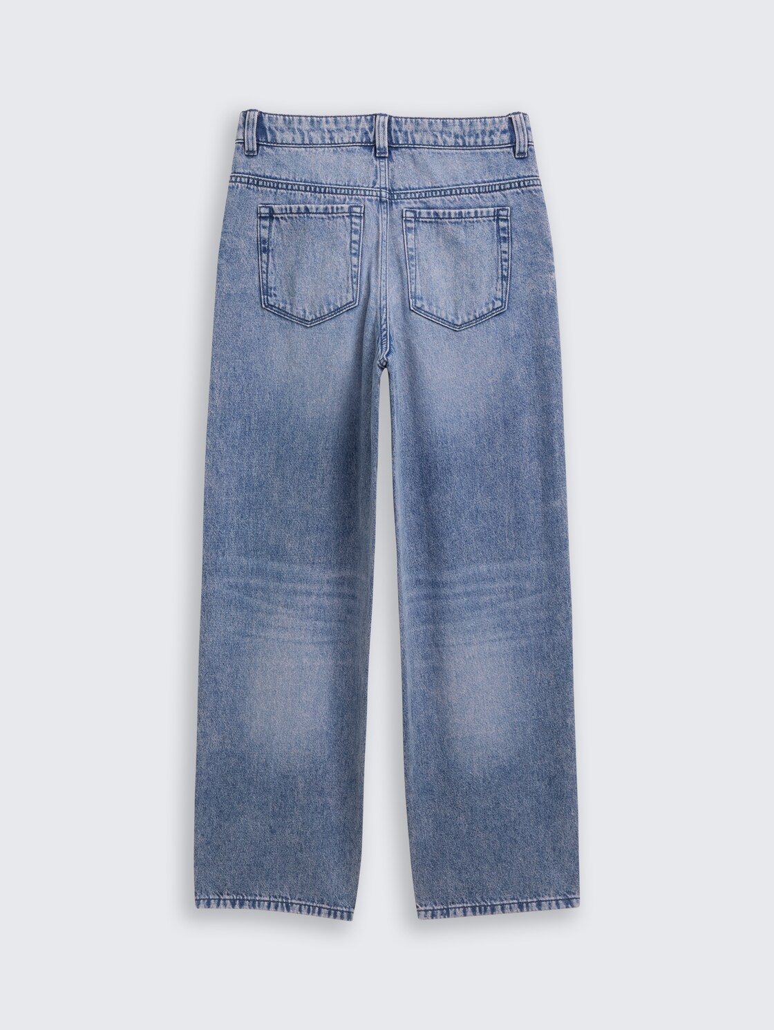 Relaxed Fit Jeans - Tinted Blue Denim