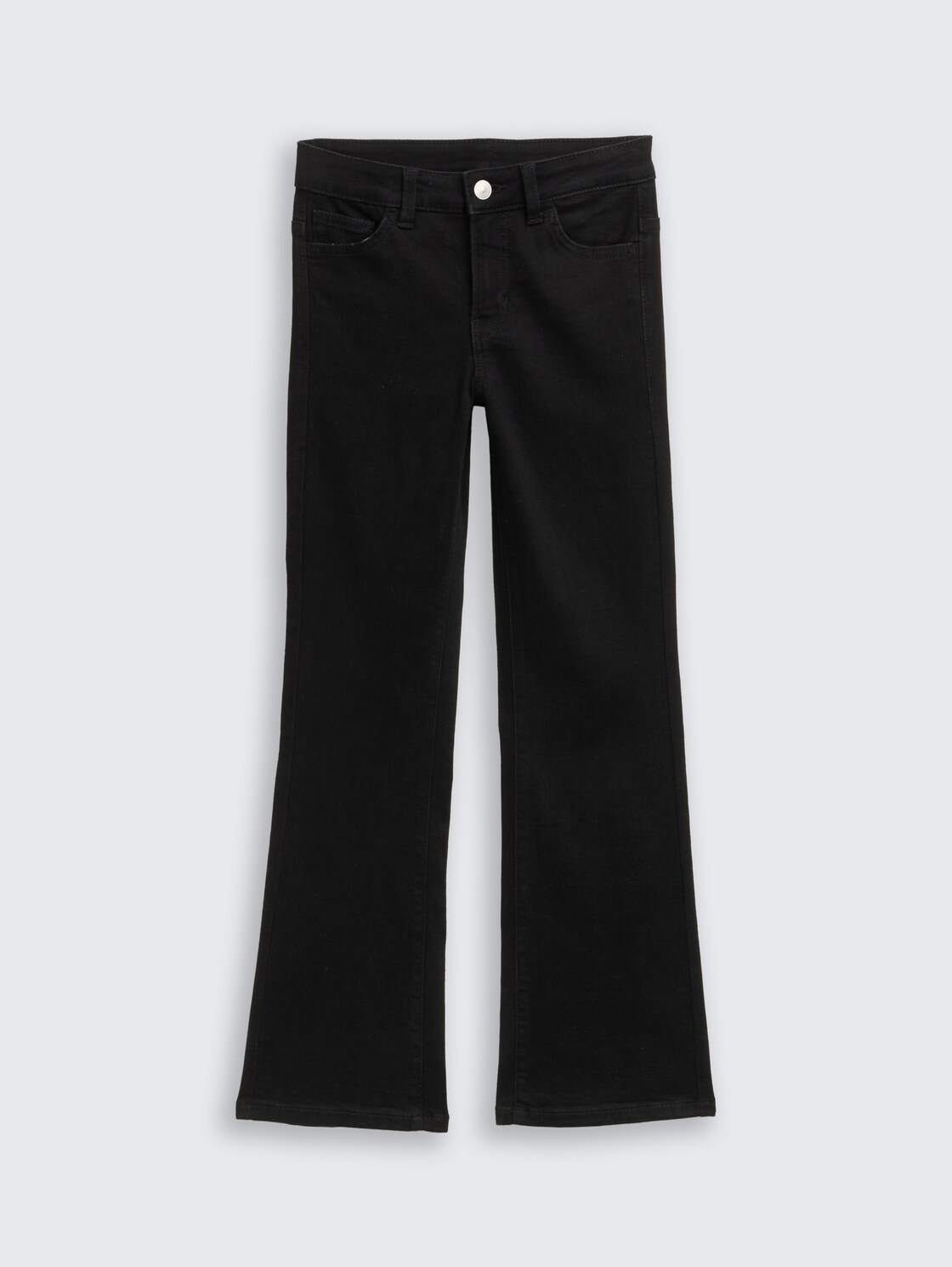 Flared Jeans mit Stretch - black black denim - Vorder-Produkt-Ansicht