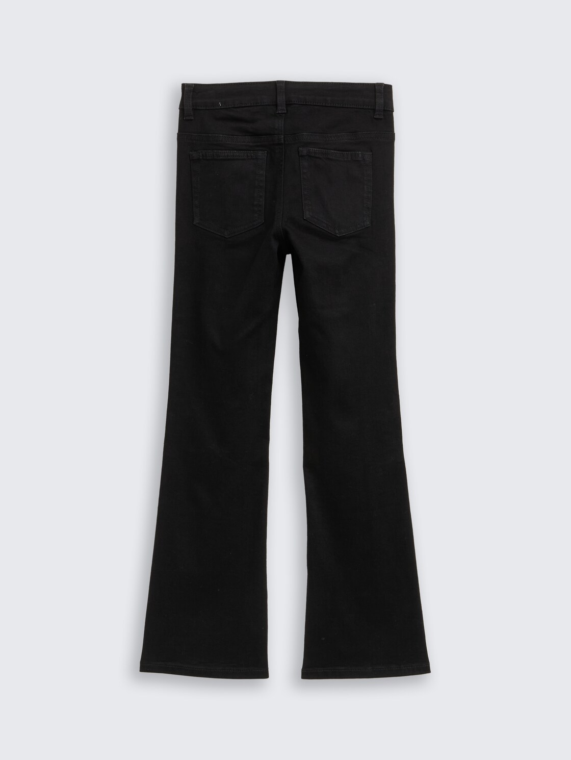 Flared Jeans mit Stretch - black black denim