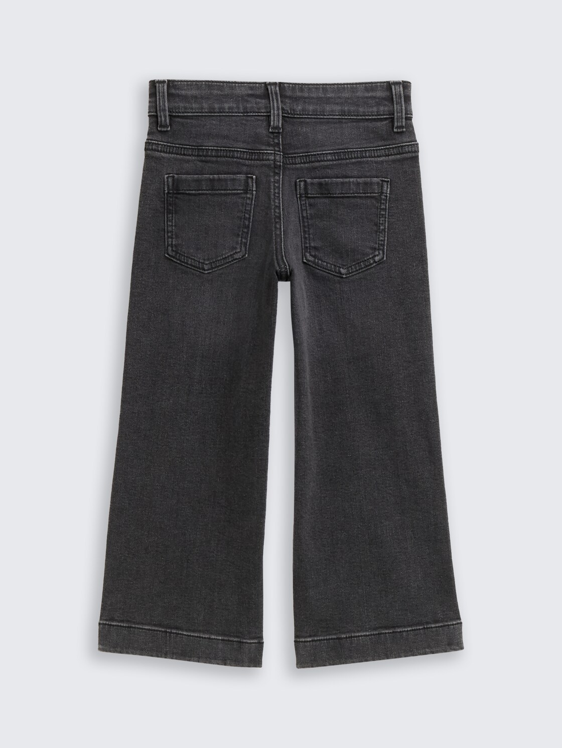 Wide Leg Jeans mit Stretch - grey denim