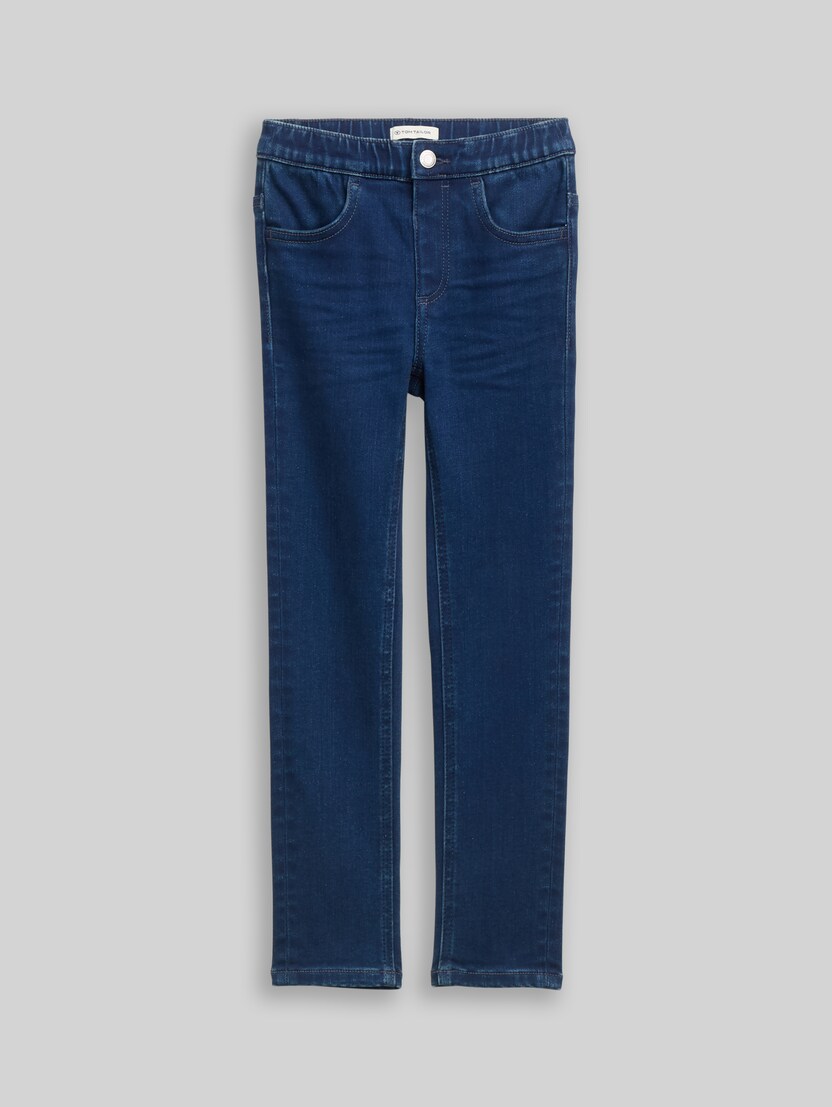Treggings Hose mit Stretch von Mini Girls, mid stone bright blue denim