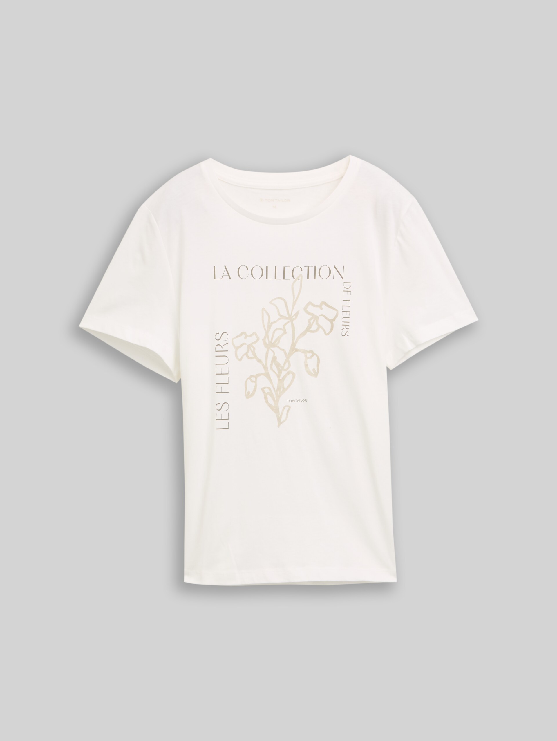 T-Shirt mit Print - Whisper White - Vorder-Produkt-Ansicht