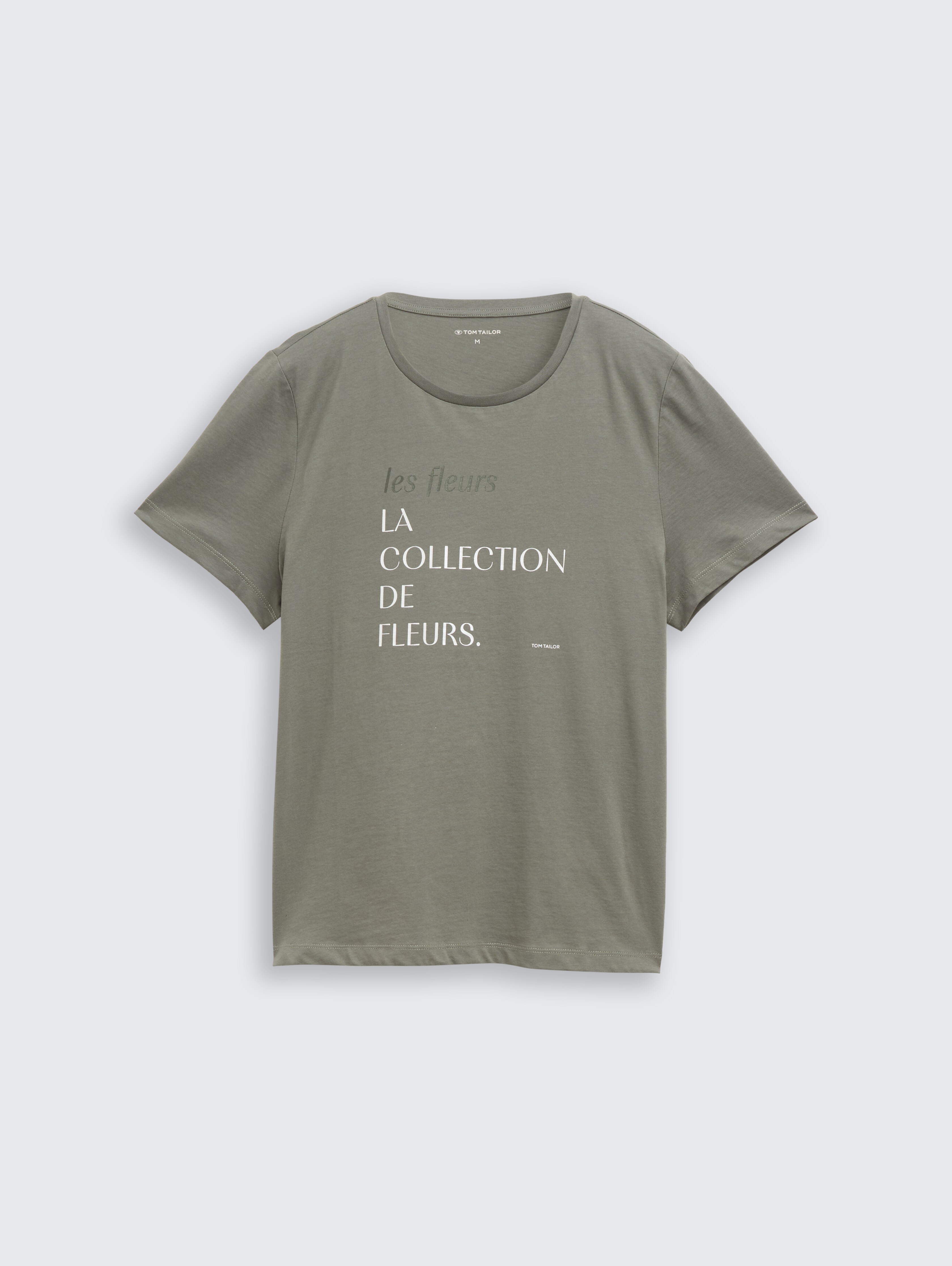 T-Shirt mit Print von Women, cloudy green