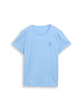 Nicht ausgewählt, T-Shirt mit Blumen-Stickerei von , blau