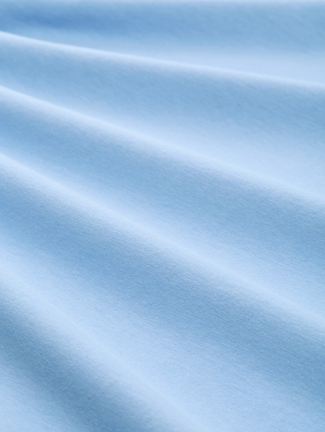 T-Shirt mit Blumen-Stickerei - light fjord blue - Material-Ansicht