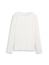 Non sélectionné, T-shirt à manches longues basique par , blanc