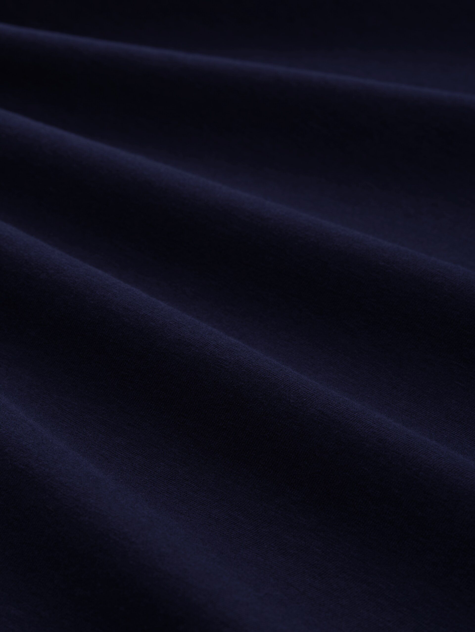 Basic Langarmshirt - sky captain blue - Material-Ansicht