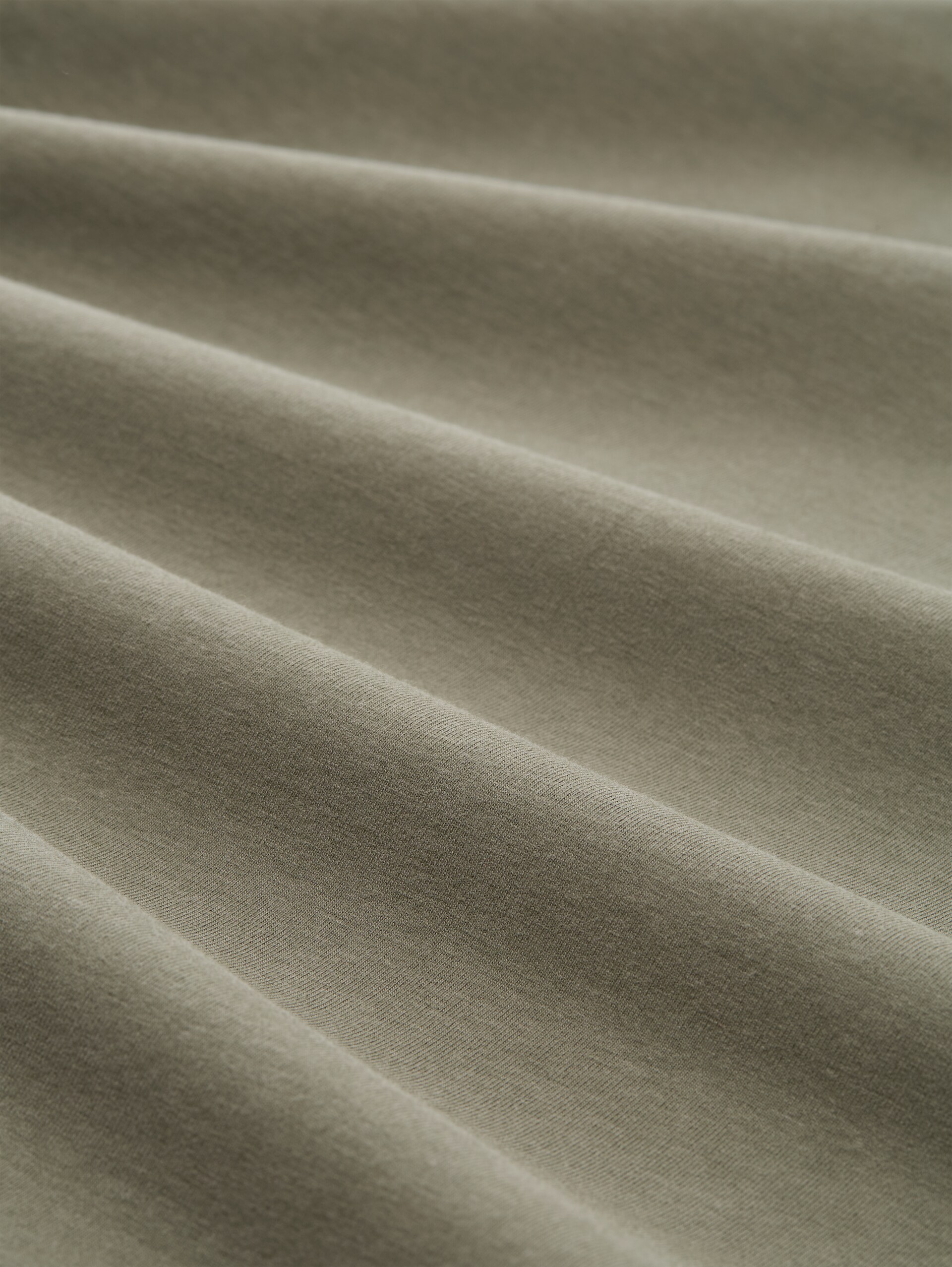 Basic Langarmshirt - cloudy green - Material-Ansicht