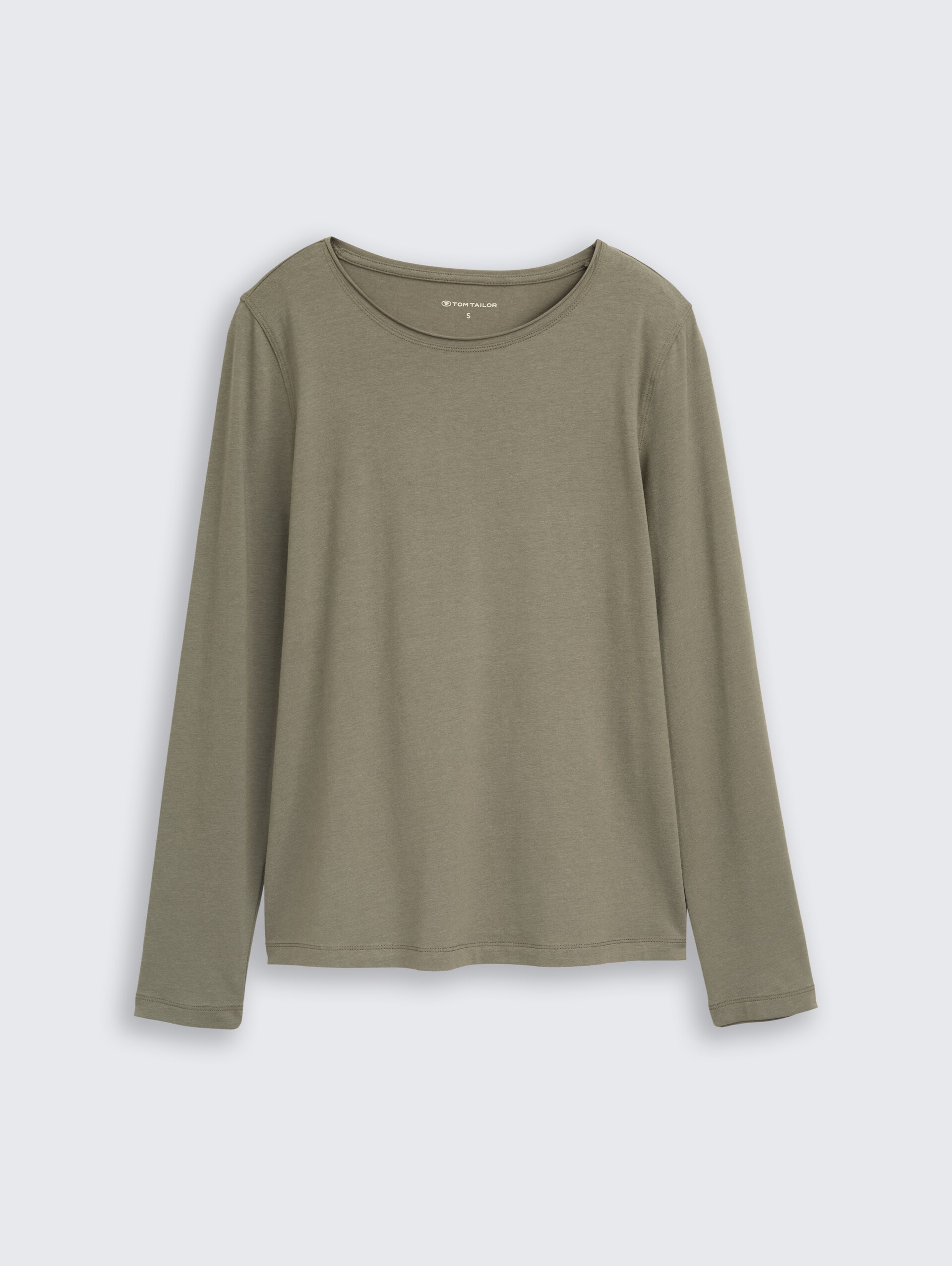 Basic Langarmshirt - cloudy green - Vorder-Produkt-Ansicht