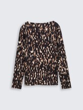 Langarmshirt mit Muster - brown sparkle design - Material-Ansicht