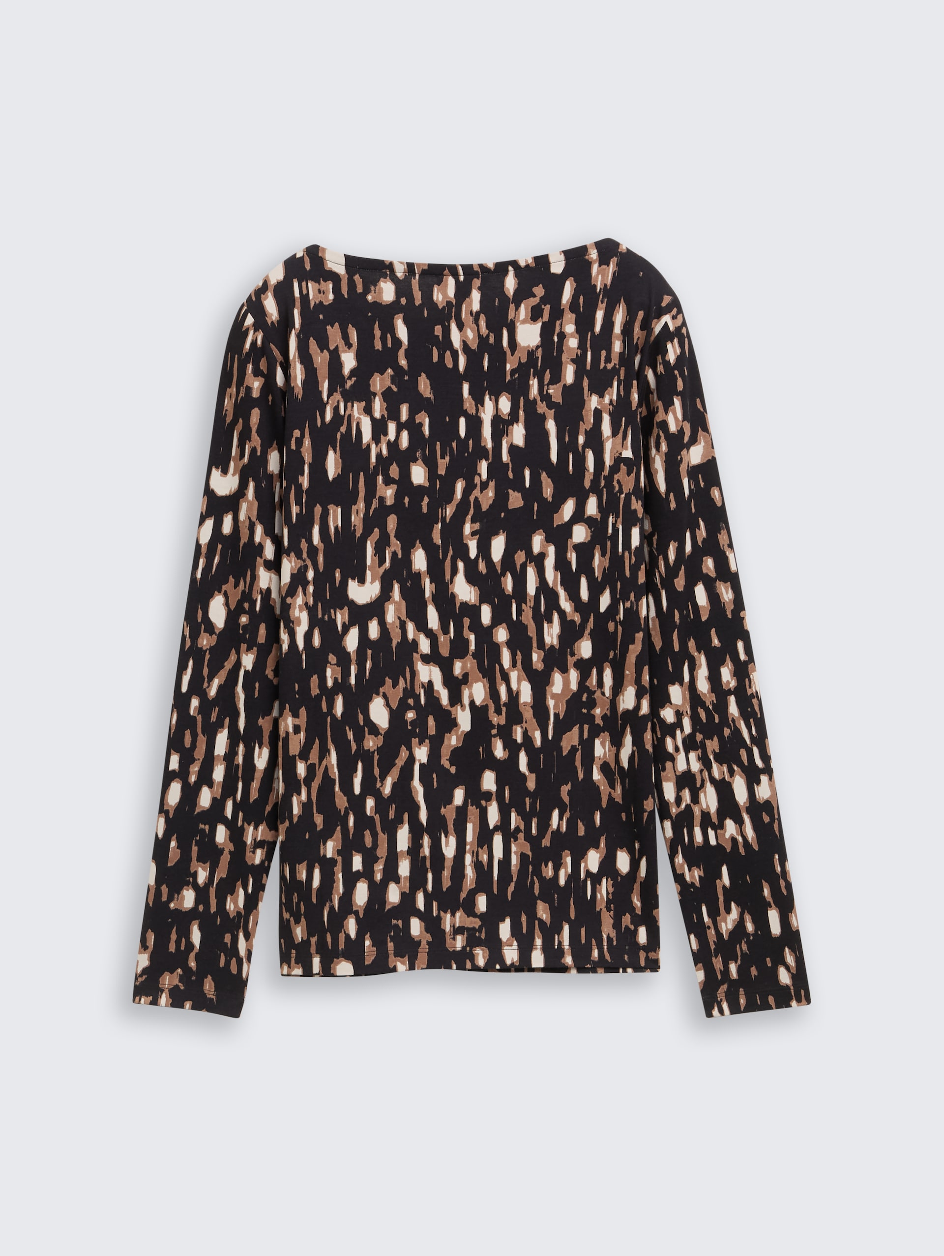 Shirt met lange mouwen met patroon - brown sparkle design - Materiaalweergave