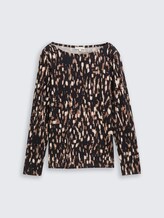 Langarmshirt mit Muster - brown sparkle design - Vorder-Produkt-Ansicht