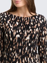Langarmshirt mit Muster - brown sparkle design - Detail-Model-Ansicht