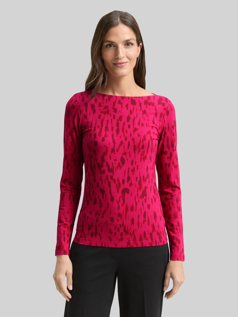 Langarmshirt mit Muster von Women, pink sparkle design