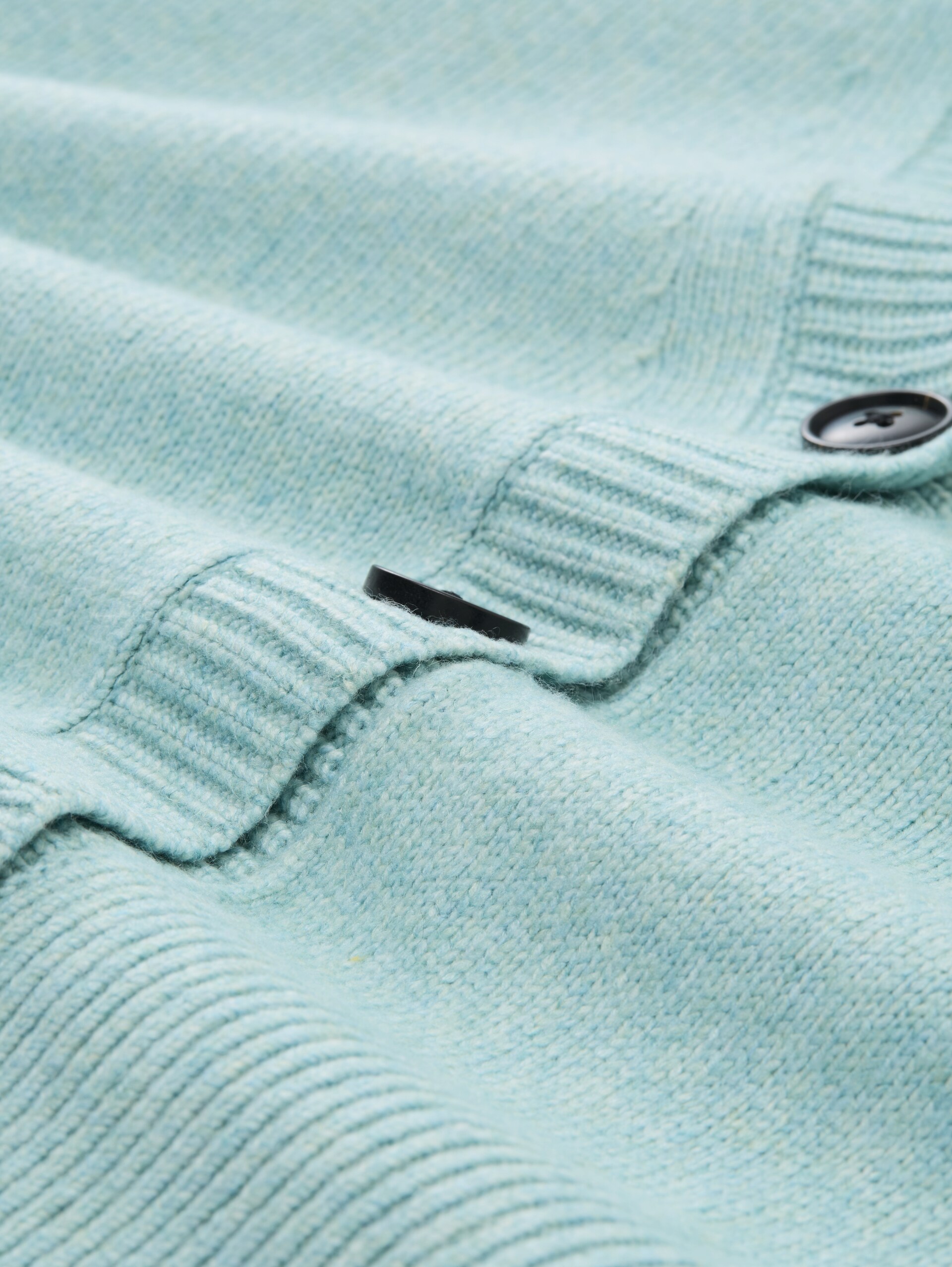 Cardigan ample à encolure en V - white moss melange - Vue de la matière