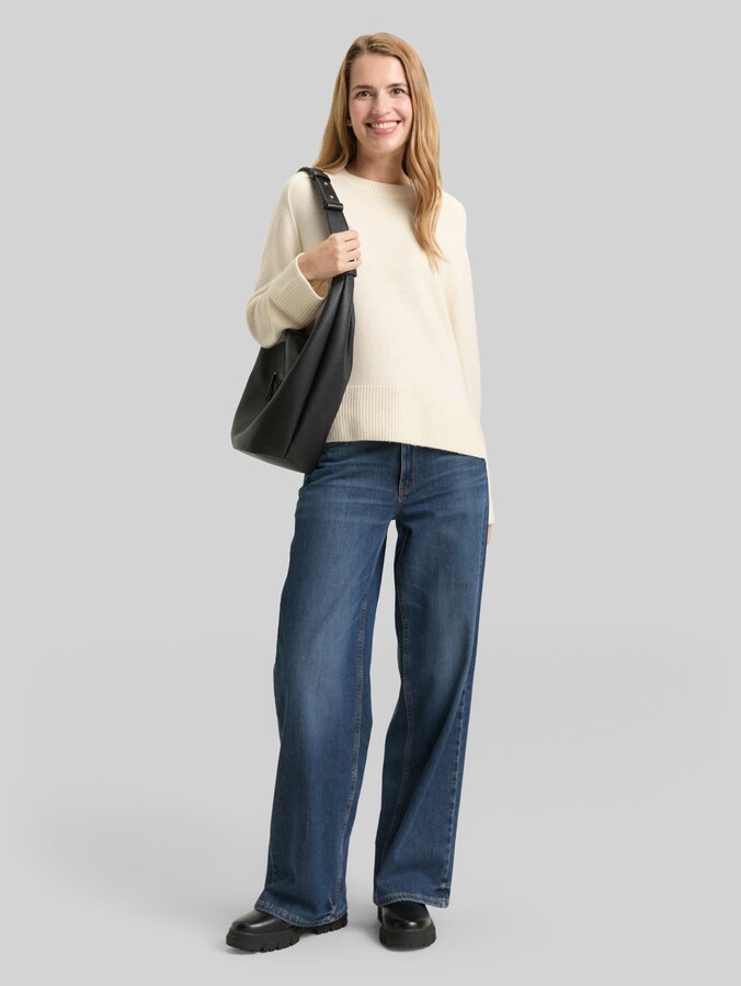 Pull en maille loose fit par Women, Whisper White