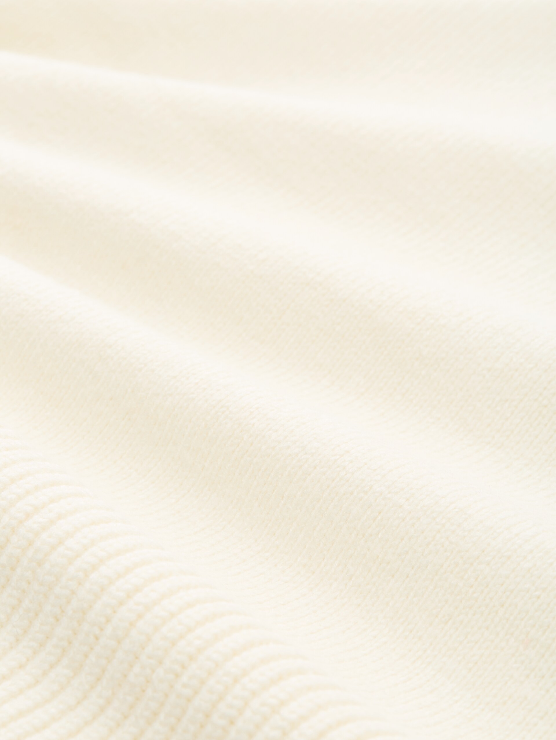 Loose Fit Strickpullover - Whisper White - Material-Ansicht