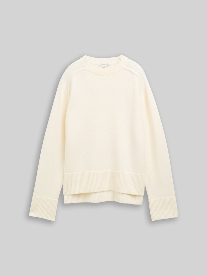 Loose Fit Strickpullover von Women, Whisper White