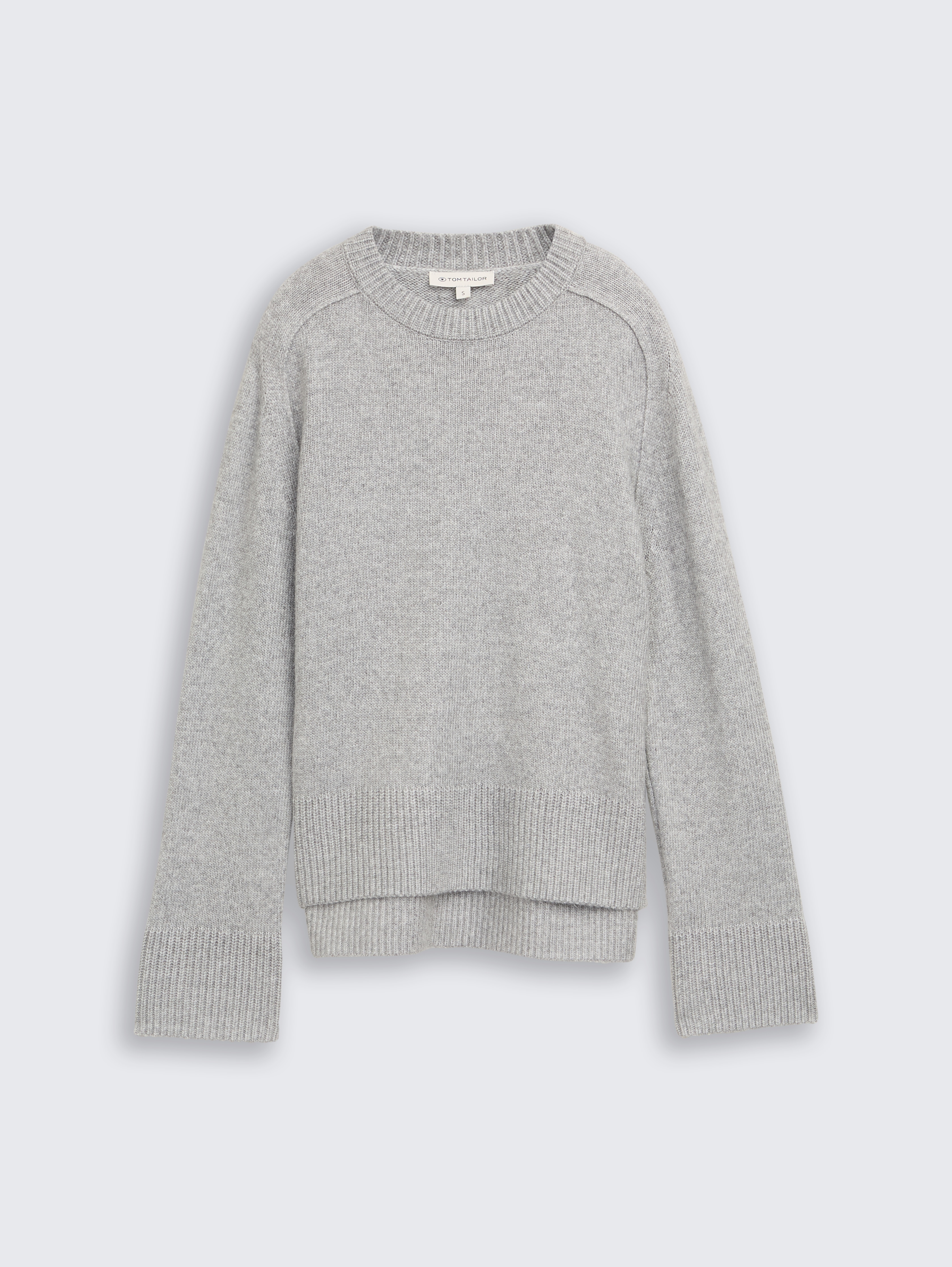 Loose Fit Strickpullover von Women, medium silver grey melange