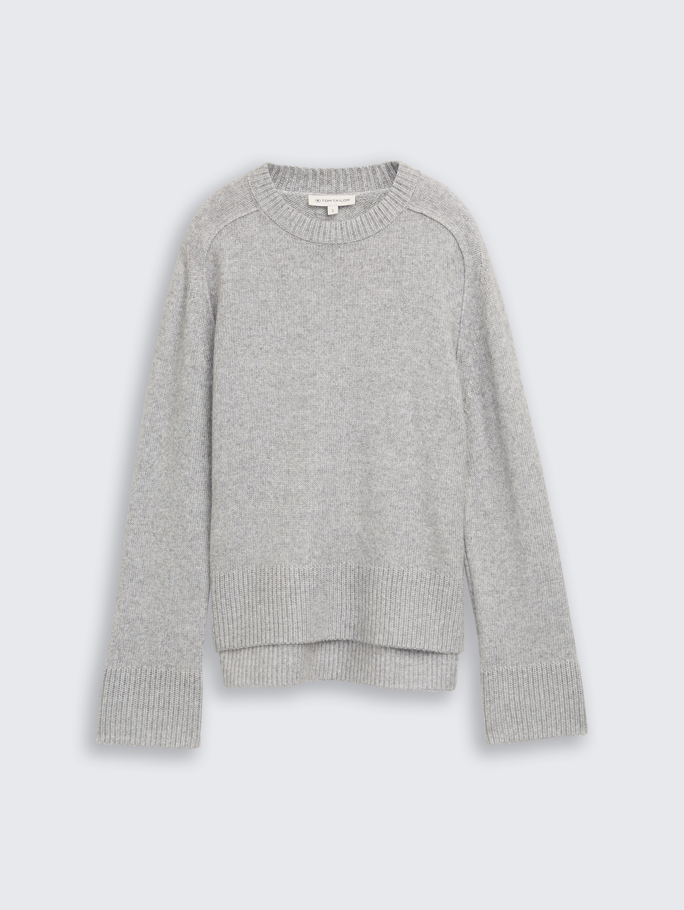 Pull en maille ample - medium silver grey melange
