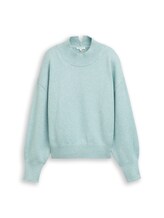 Nicht ausgewählt, Oversize Strickpullover mit Stehkragen von , blau