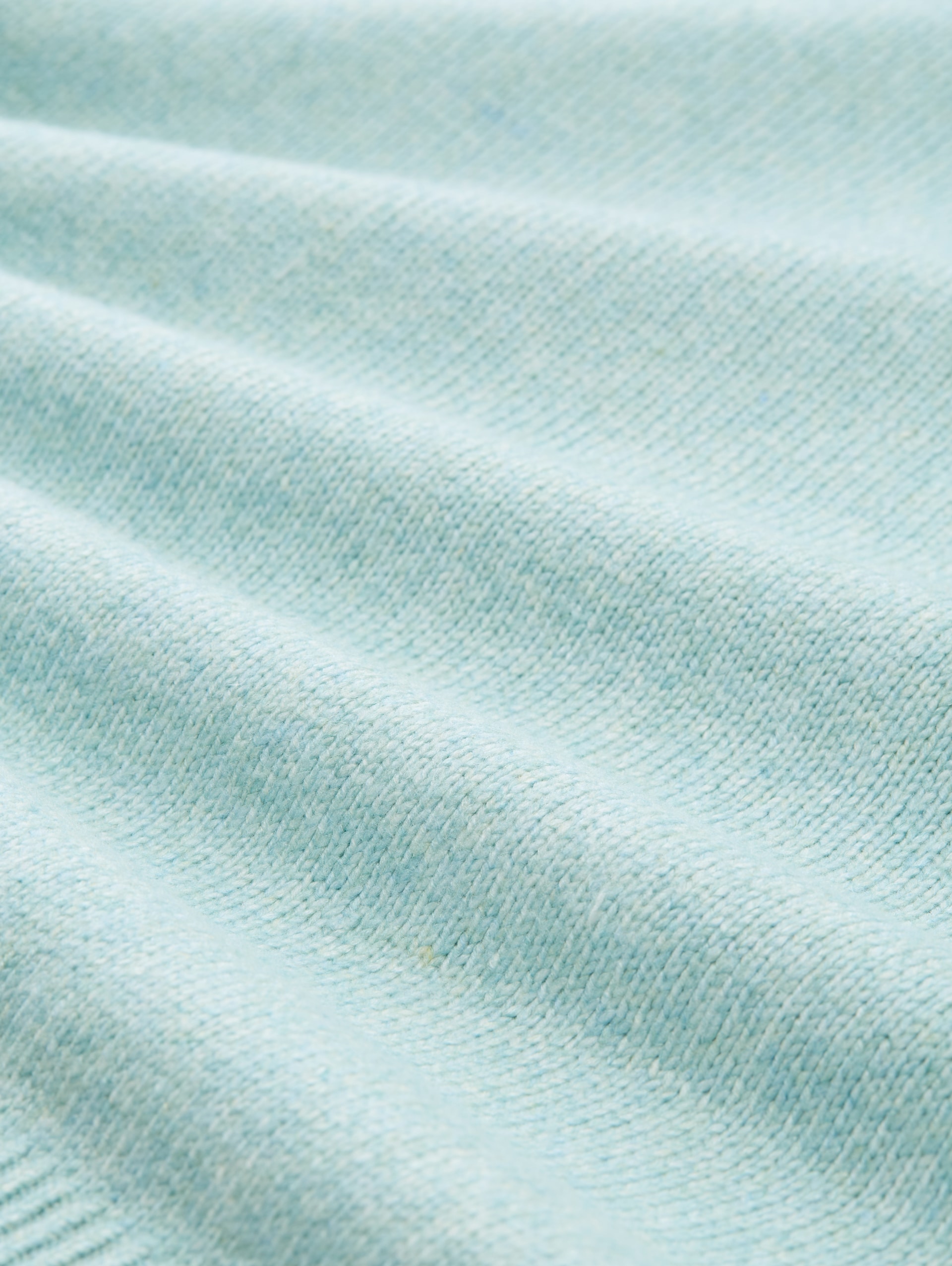 Oversize Strickpullover mit Stehkragen - white moss melange - Material-Ansicht