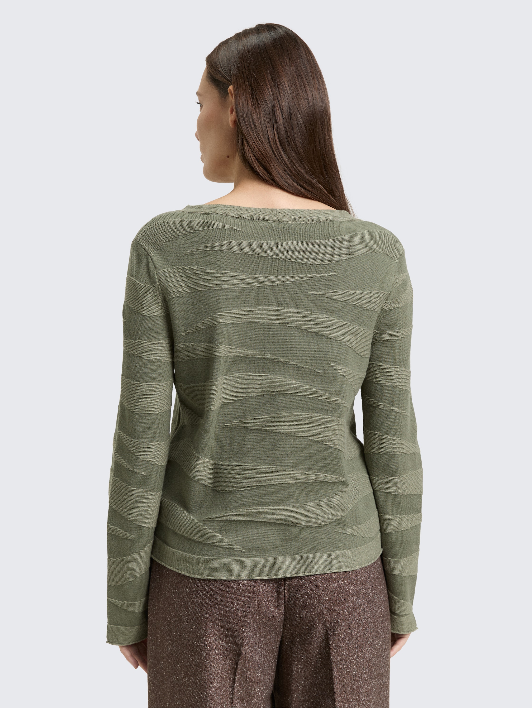 Gebreide trui met textuur - green_wave_knit_design - 