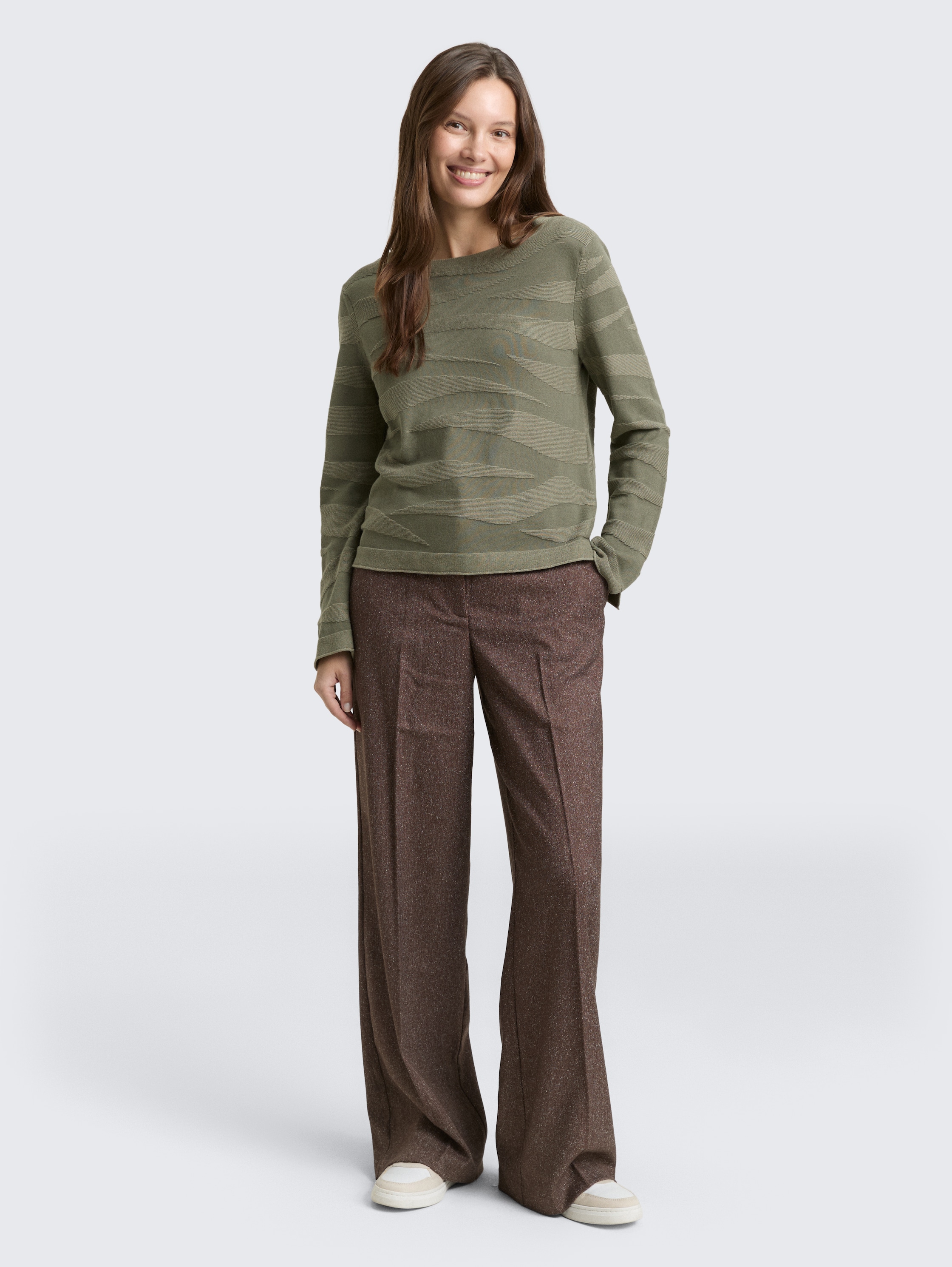 Gebreide trui met textuur - green_wave_knit_design - 