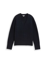 Sélectionné, Pull en maille bouclée par Tom Tailor, bleu