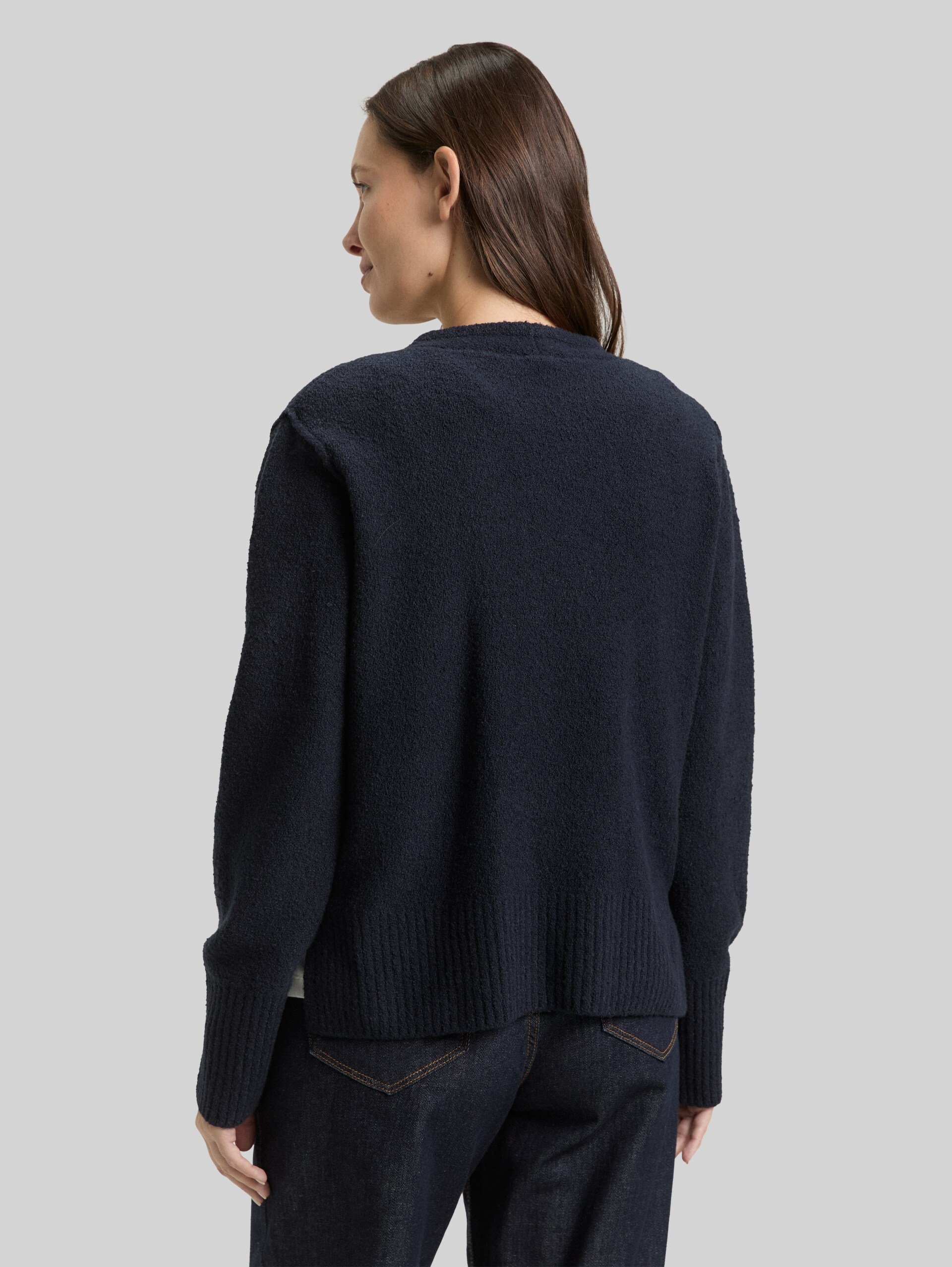Pull en maille bouclée - sky captain blue