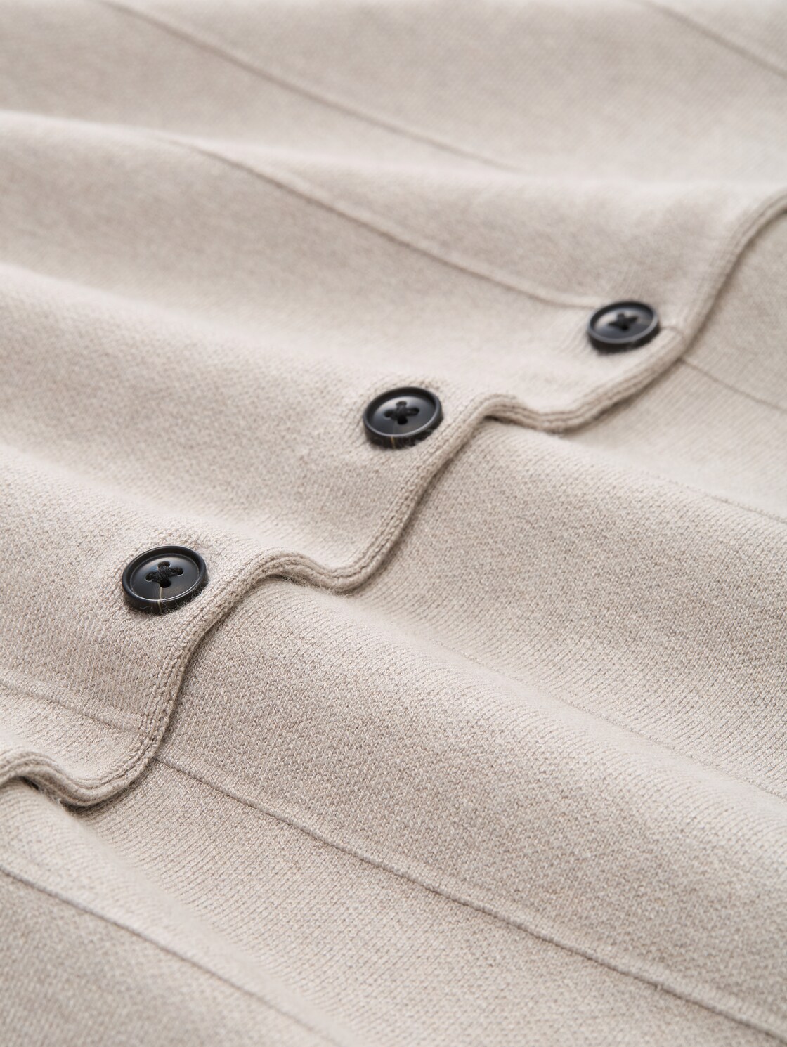 Loose Fit Cardigan - dark clouds grey melange - Material-Ansicht