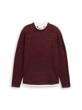 Ausgewählt, Strickpullover im 2-in-1-Look von Tom Tailor, schwarz