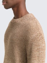 Sweat simple - brown tonal knit mouline - Vue détaillée du modèle