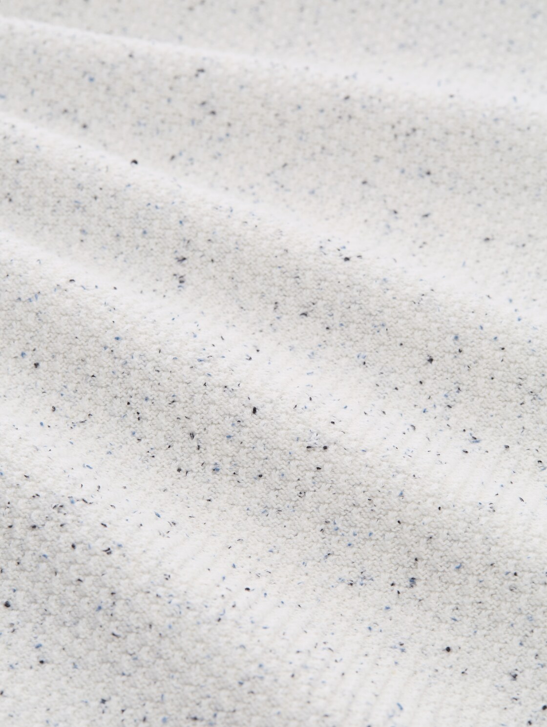 Rollkragenpullover aus Noppengarn - offwhite multicolor neps - Material-Ansicht