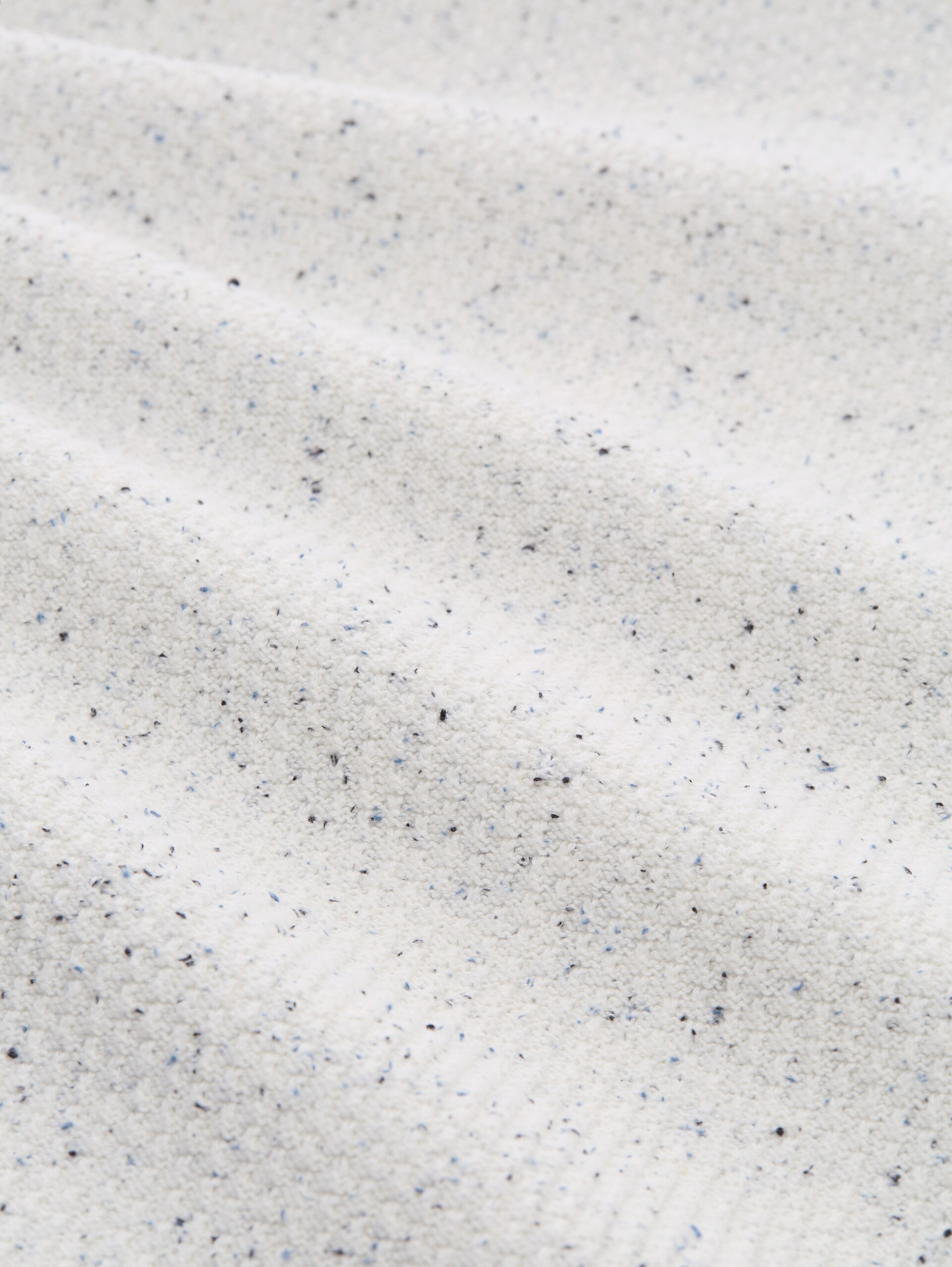 Rollkragenpullover aus Noppengarn - offwhite multicolor neps - Material-Ansicht
