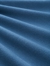 Relaxed Fit Strickpullover mit Polokragen - dusty denim blue - Material-Ansicht