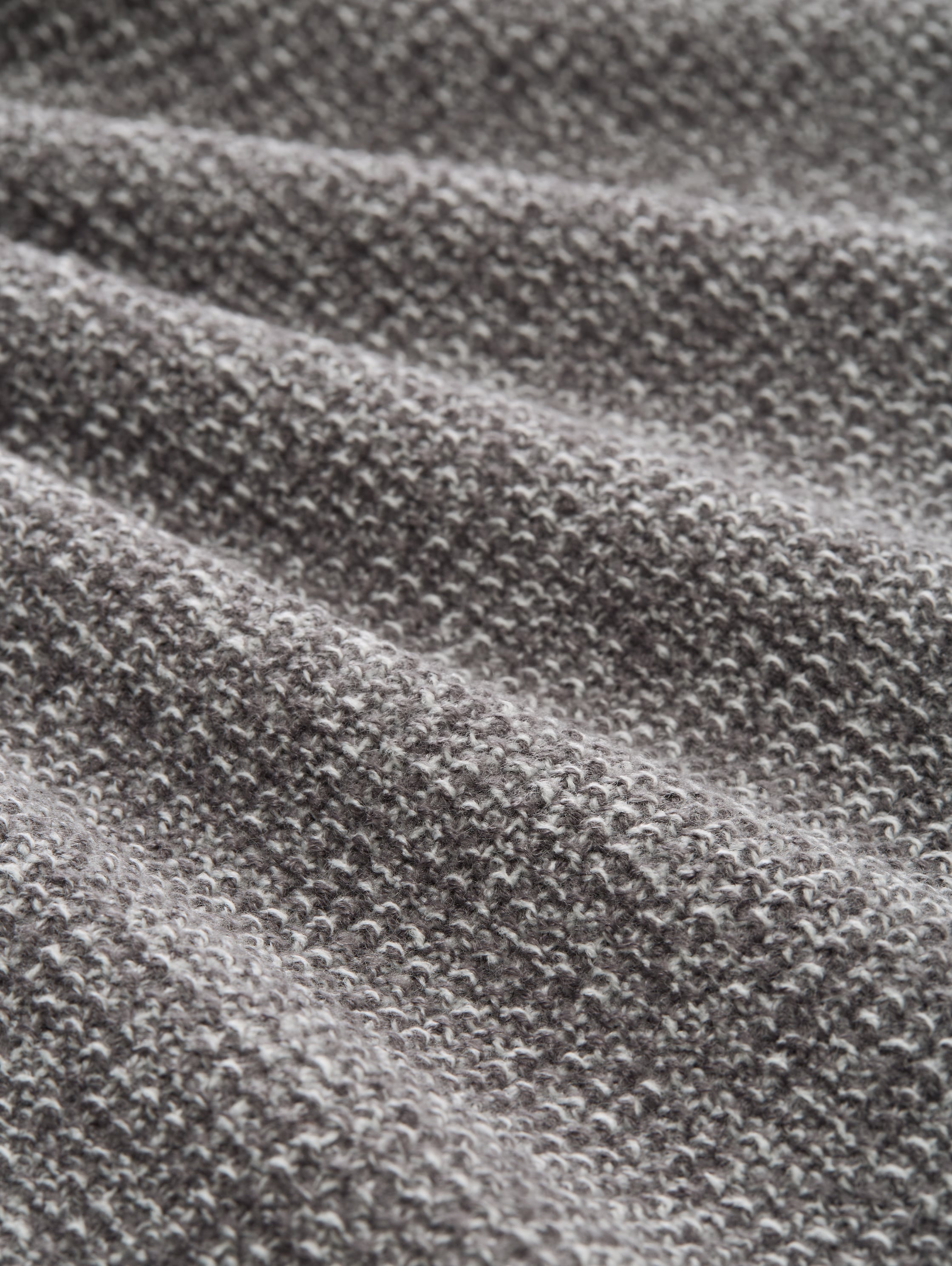 Strickpullover in Melange-Optik - grey_white_mouline - 