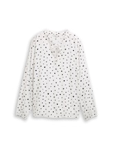 Ausgewählt, Bluse mit Punktmuster von Tom Tailor, weiß