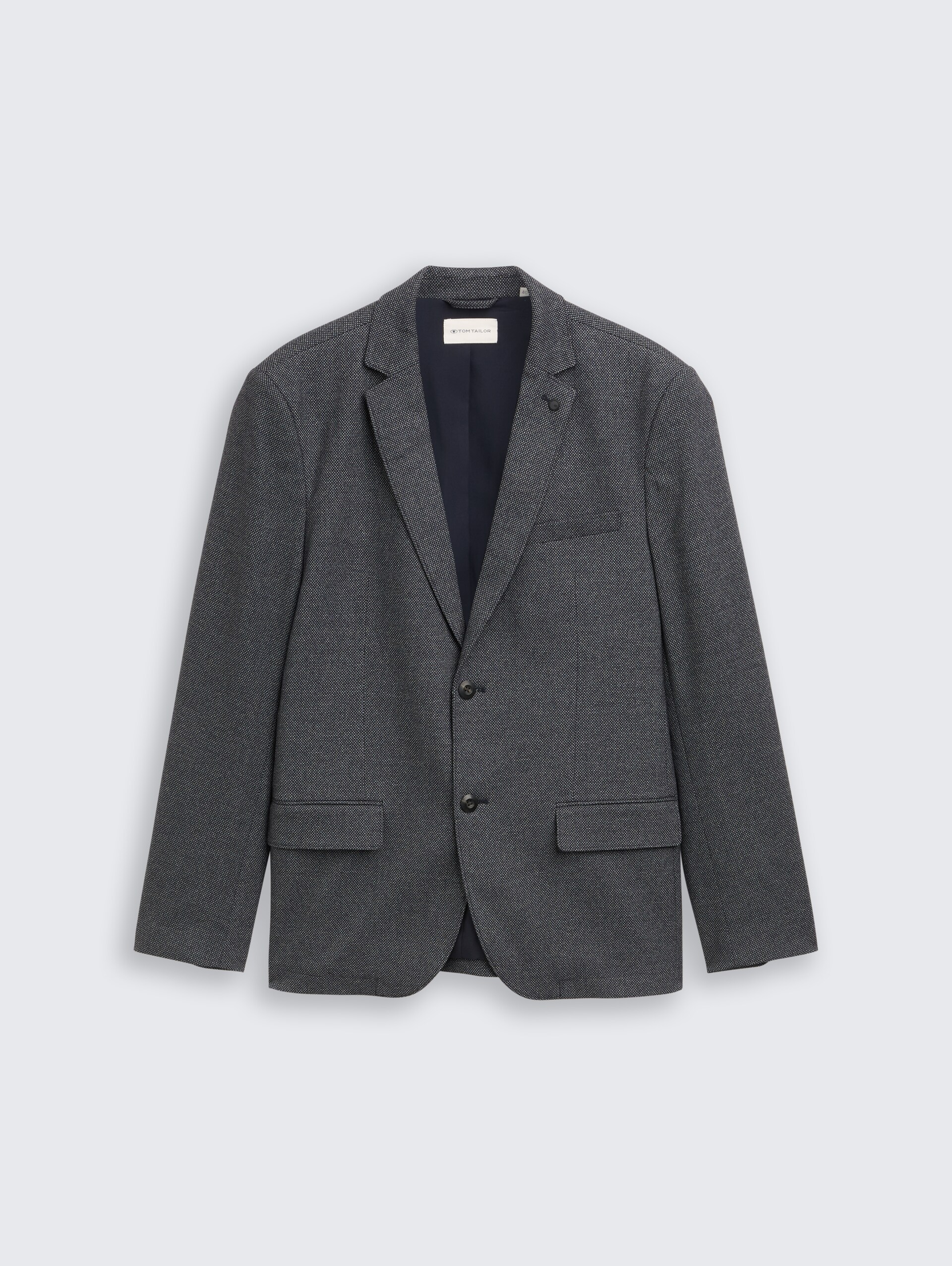 Dobby Sakko mit Stretch-Anteil - navy structured grindle