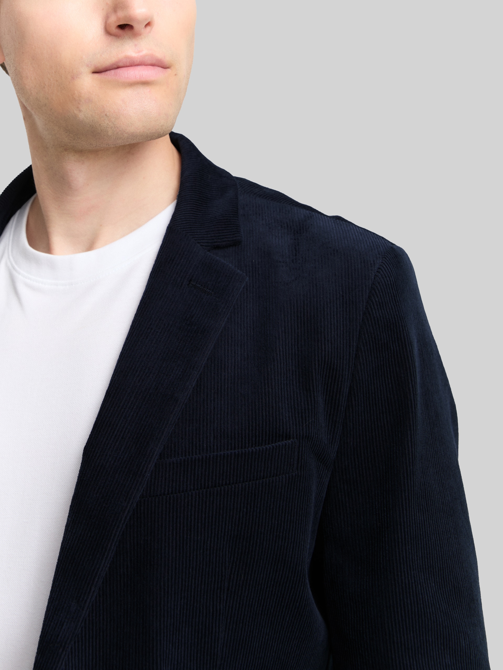 2-in-1 Cord Sakko mit herausnehmbarem Einsatz - sky captain blue