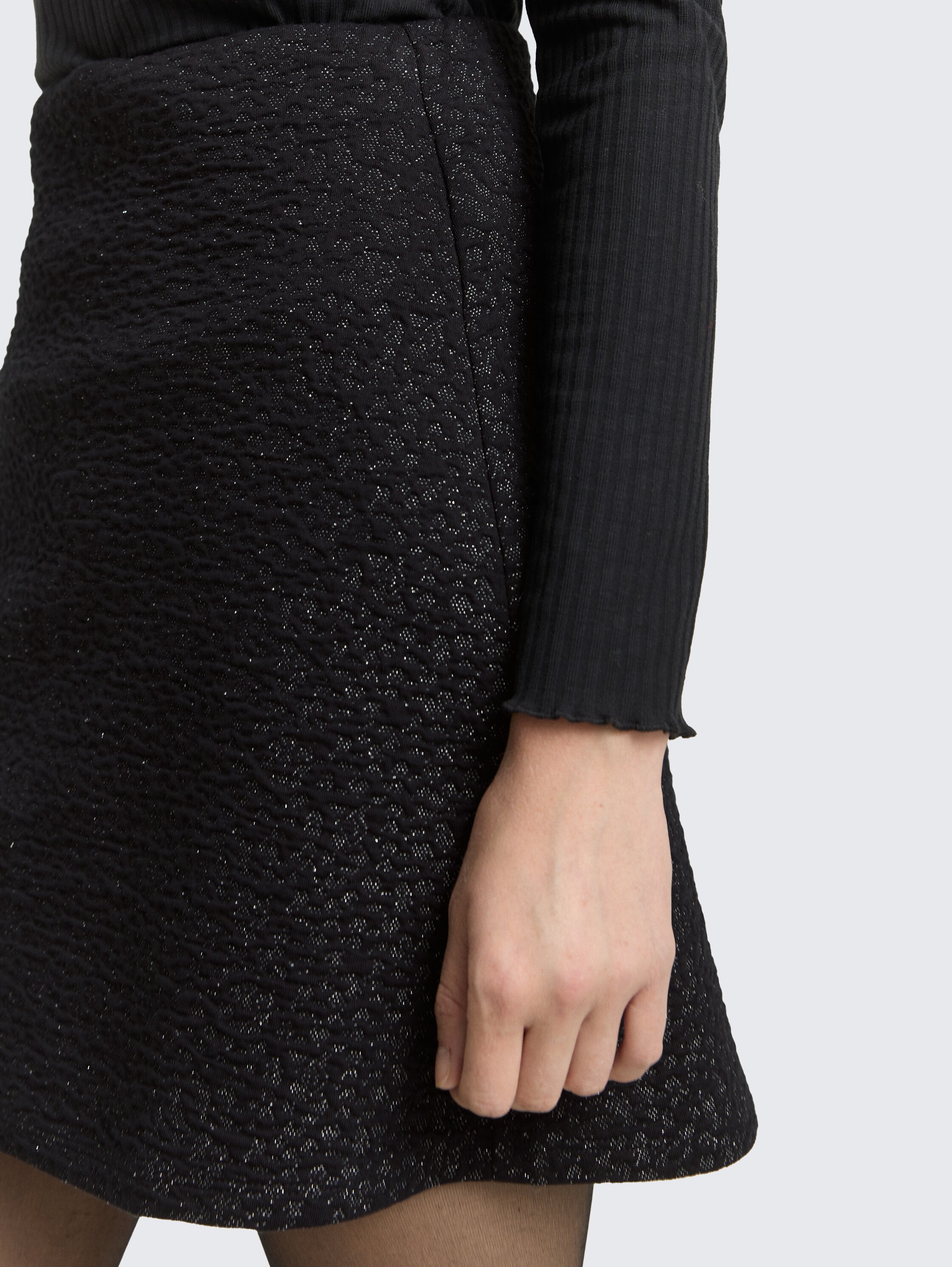 Mini-Rock mit Glitzer-Effekt - black_glitter - 