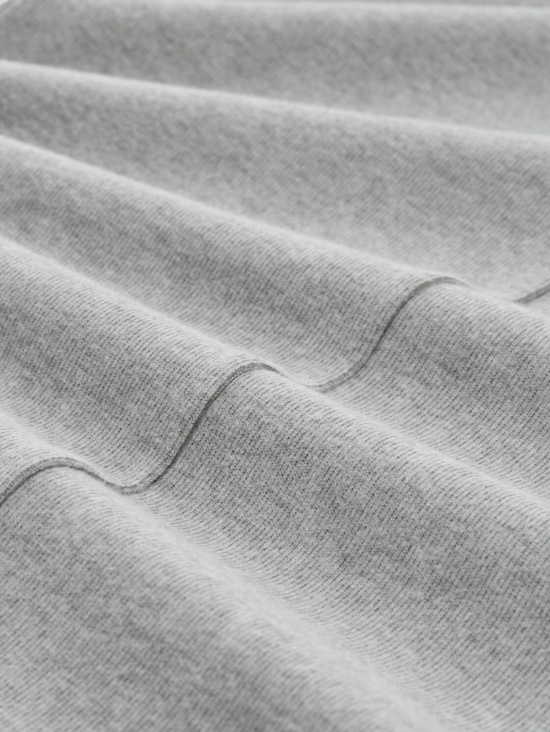 Cosy Kleid mit Stehkragen - medium silver grey melange - Material-Ansicht