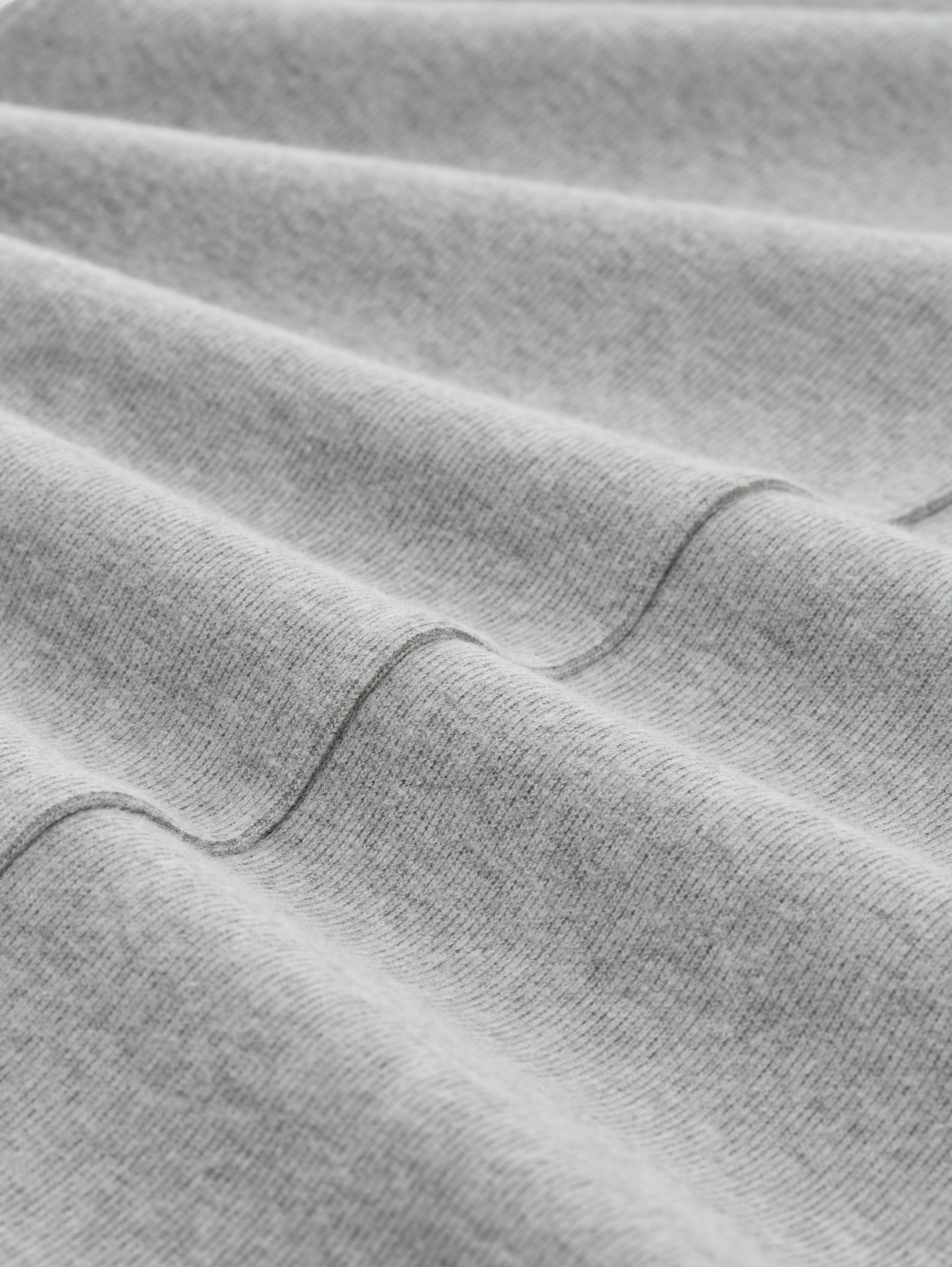 Cosy Kleid mit Stehkragen - medium silver grey melange - Material-Ansicht