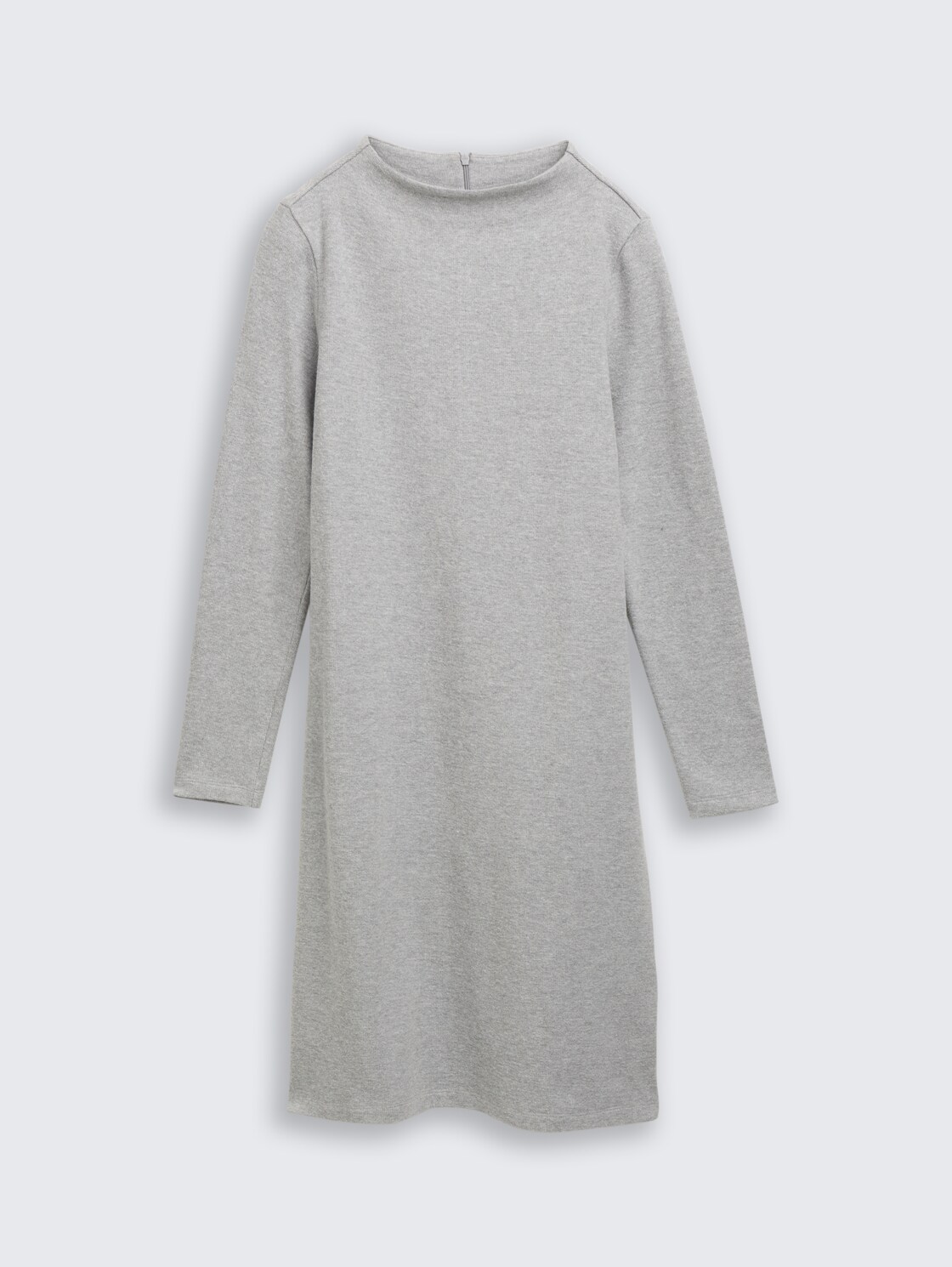 Cosy Kleid mit Stehkragen - medium silver grey melange - Vorder-Produkt-Ansicht